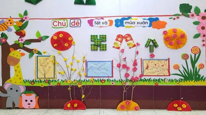 14 ý tưởng trang trí góc Tết trường mầm non 14 ý tưởng trang trí góc Tết trường mầm non