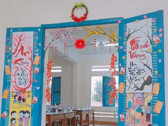 14+ kiểu trang trí lớp học ngày Tết sáng tạo và đầy không khí xuân