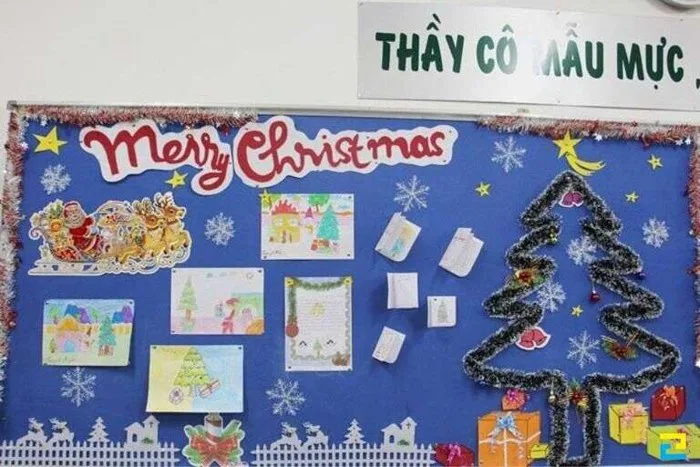 Ý tưởng Trang trí Noel ở trường mầm non - inan2h Ý tưởng Trang trí Noel ở trường mầm non - inan2h