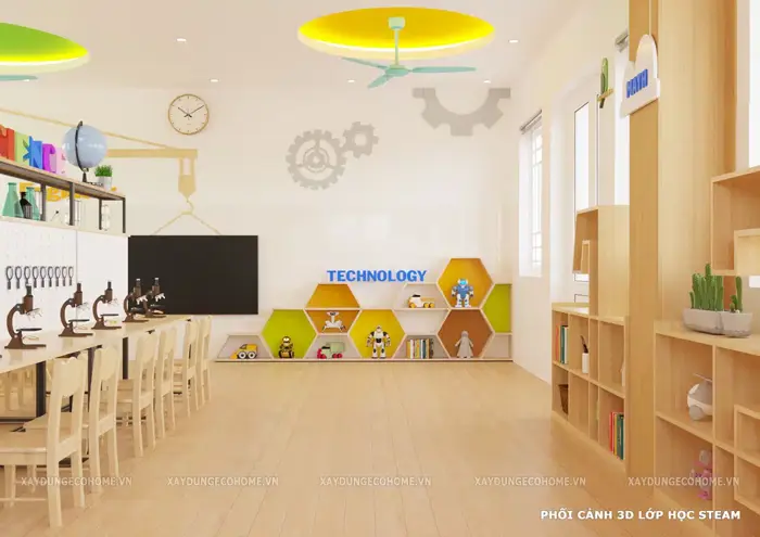 Những lợi ích khi trang trí lớp mầm non theo Steam