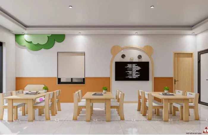 Mẫu thiết kế trường mầm non đẹp nổi bật như cổ tích