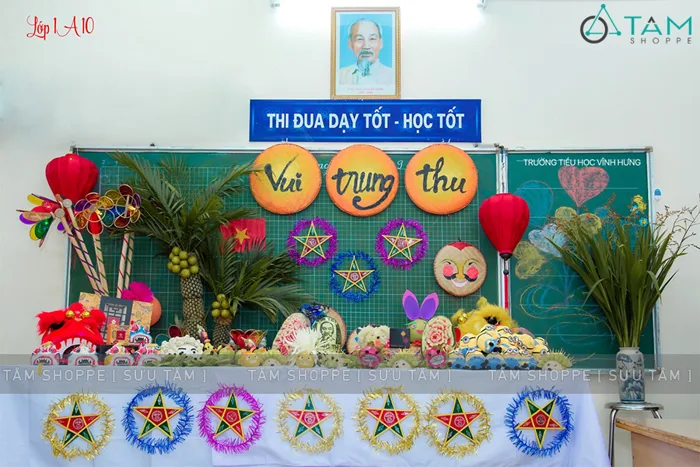 Ý tưởng trang trí Trung thu cho lớp học đơn giản, dễ làm