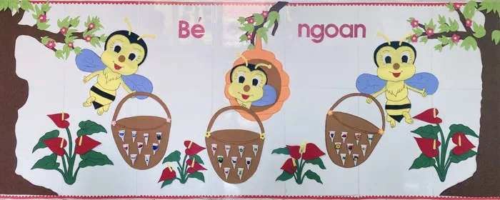 Hình ảnh trang trí lớp 3-4 tuổi B