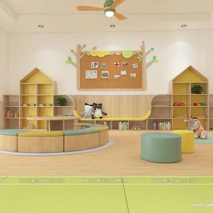 Trang trí lớp học mầm non đẹp, dễ thực hiện nhất
