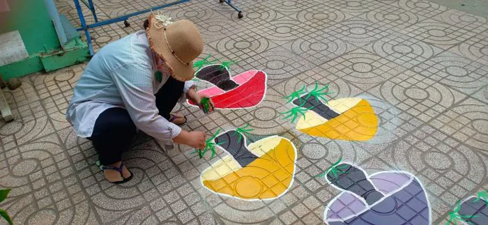Mở không gian sáng tạo bằng cách trang trí sân trường mầm non