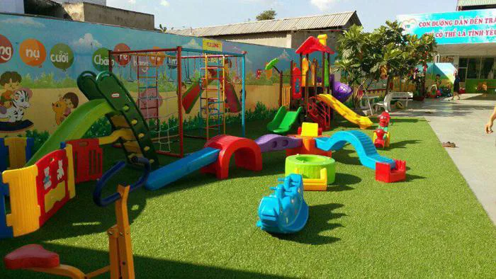 Gợi ý mẫu thiết kế sân chơi trường mầm non sáng tạo nhất, độc đáo nhất