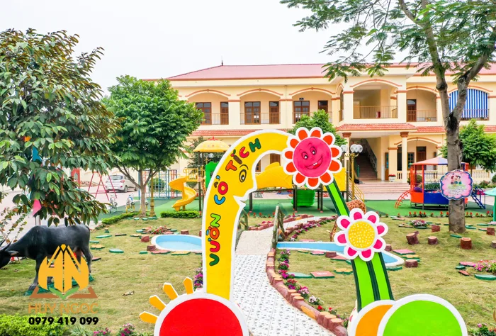 Sân Vườn Trường Mầm Non Đạt Chuẩn - Huy Ngọc