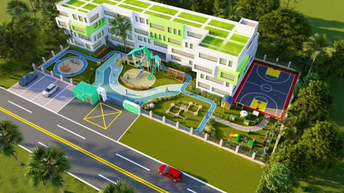 10 Mẫu Trang Trí Sân Trường Mầm Non Đẹp Và Thu Hút Trẻ Em