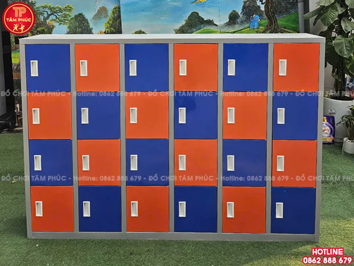 Tủ đựng đồ cá nhân bằng sắt 15, 18, 20, 24 ô NT5-001 - Đồ Chơi Tâm Phúc Tủ đựng đồ cá nhân bằng sắt 15, 18, 20, 24 ô NT5-001 - Đồ Chơi Tâm Phúc