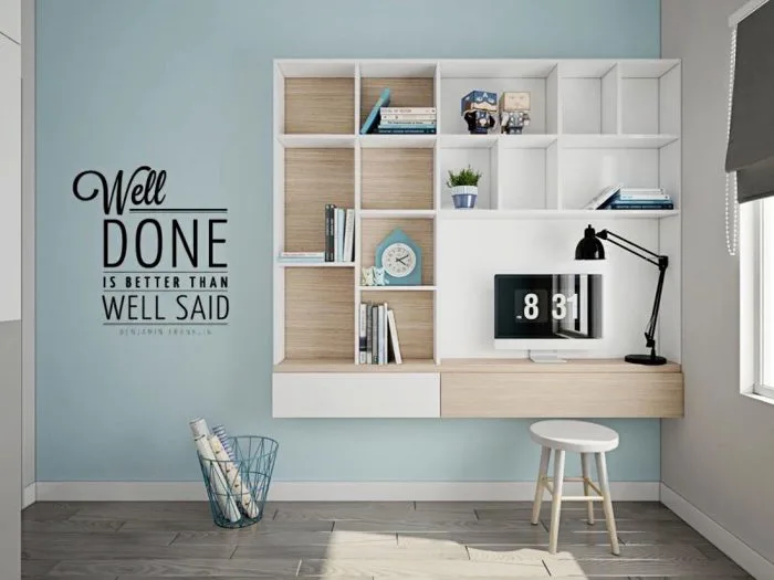 Trang trí góc học tập tạo cảm hứng học cho bé - CafeLand.Vn