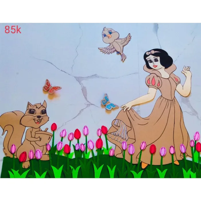góc trang trí steam, góc vườn cổ tích( góc trang trí chủ đề)