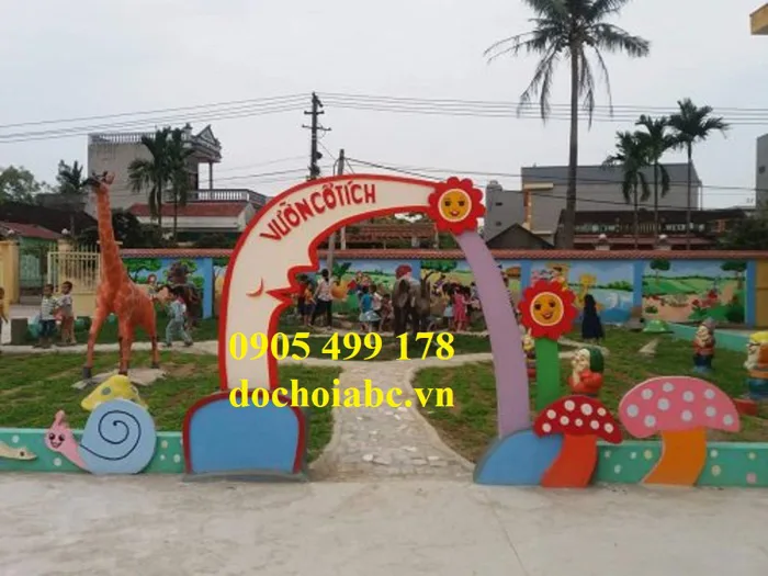 Tượng Cổng Vườn Cổ Tích Mầm Non Đẹp Chất Lượng Cao