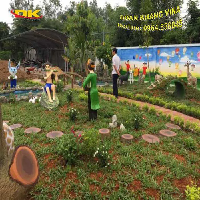 Hình ảnh khu vườn cổ tích mầm non DK 014-36
