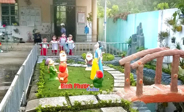 Mầm non Minh Long thân thiện với học sinh - Binh Phuoc, Tin tuc Binh Phuoc,  Tin mới tỉnh Bình Phước