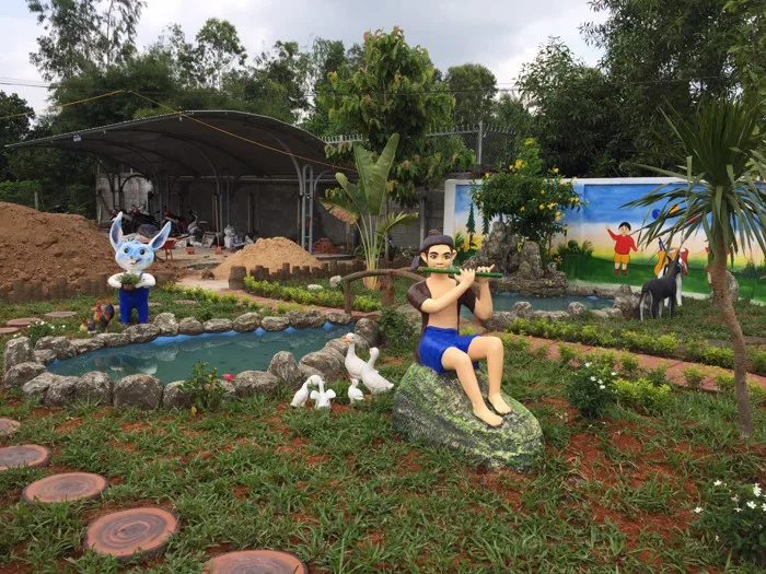 Thiết kế thi công sân vườn cổ tích trường mầm non | Tiểu cảnh sân vườn