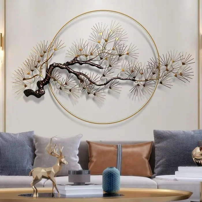 Tranh decor treo tường Cành tùng sang trọng KD02 Tranh decor treo tường Cành tùng sang trọng KD02