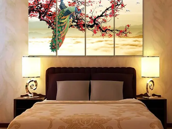 69+ Mẫu tranh dán tường phòng ngủ 3D 5D đẹp, giá rẻ