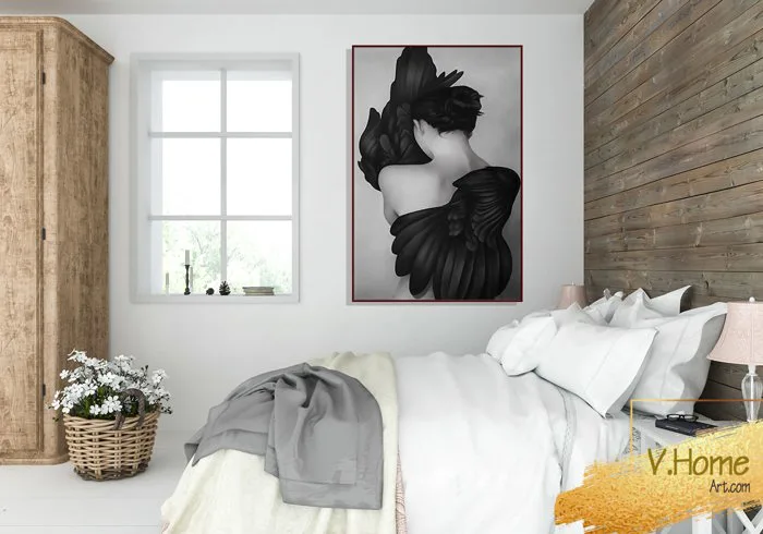 Tranh treo phòng ngủ đẹp với hình ảnh cô gái sexy đẹp