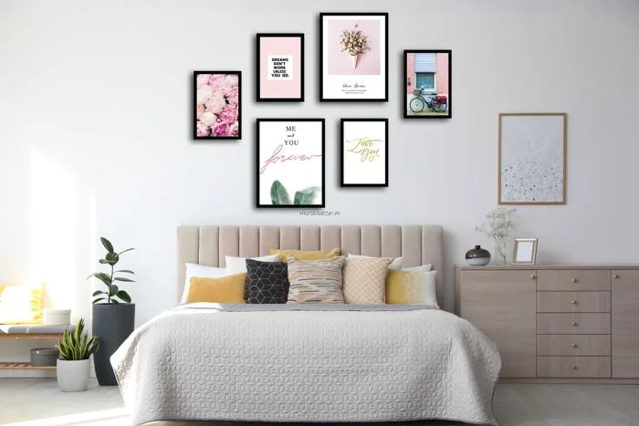 Khám Phá 30 mẫu Tranh Bộ Treo Tường Trang Trí Phòng Ngủ Hiện Đại, Dễ Thương