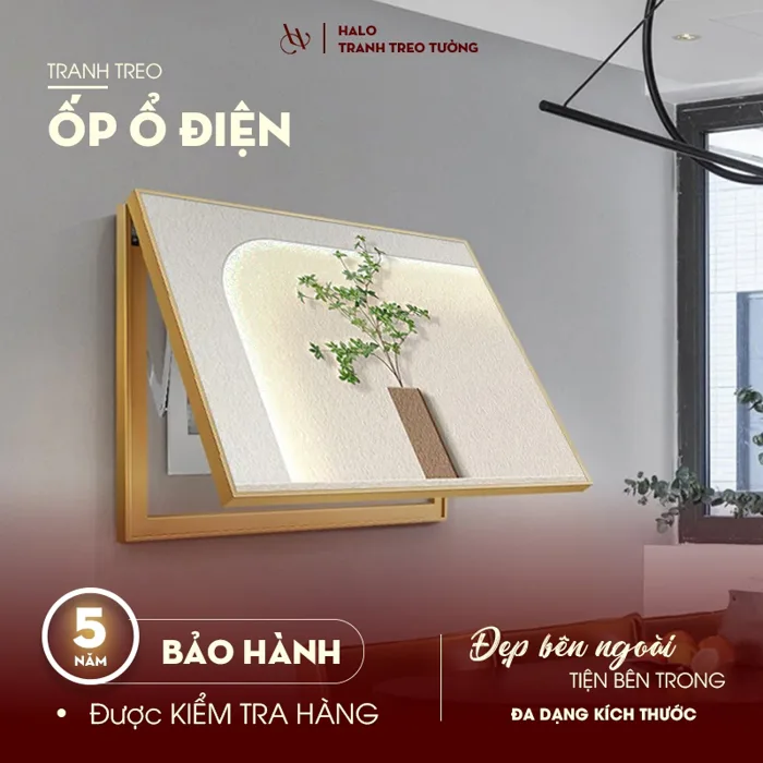 Tranh Che Ổ Điện HALO, Tranh Che Tủ Điện An Toàn Và Thẩm Mỹ, Tranh Decor Khổ Ngang KT Từ 30x40cm