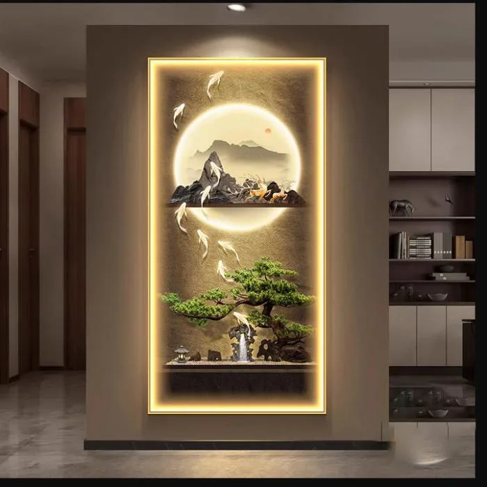 Tranh điện treo tường - Tranh đèn LED treo tường giá tại xưởng