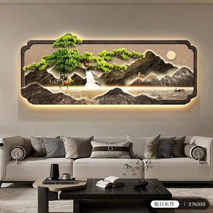 Tranh Đèn Led Cao Cấp Trang Trí Phòng Khách- Chất Liệu Tráng Gương Cao Cấp- Tranh Điện Phong Cảnh Hiện Đại Decor | Shopee Việt Nam