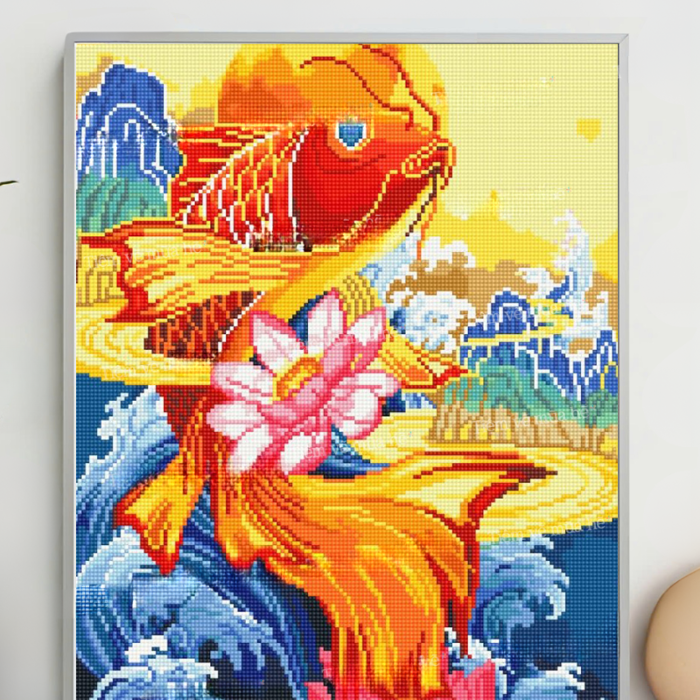 Tranh đính đá đẹp, hướng dẫn làm tranh đính đá