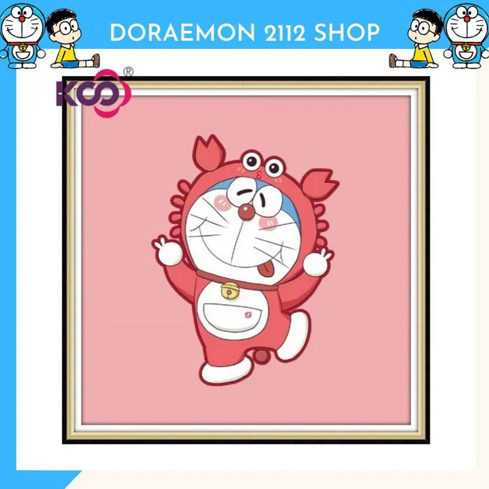 TRANH ĐÍNH ĐÁ DORAEMON – tranh trang trí decor tự làm tại nhà – Doraemon  2112 Shop