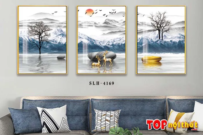 Tranh tráng gương đẹp thiên nhiên Amia 2664 | tranhAmiA