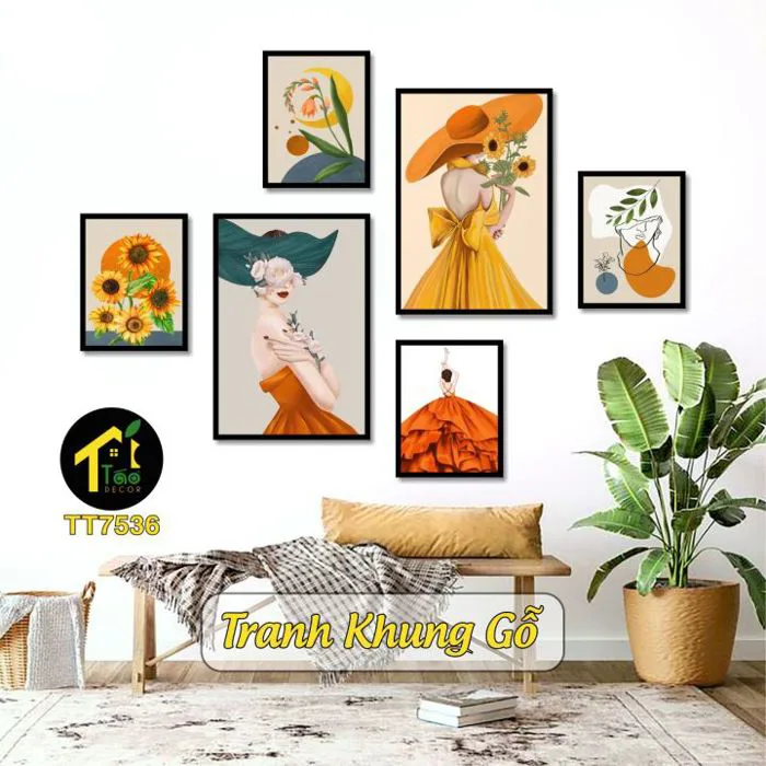 Tranh treo tường decor có khung gỗ kèm đinh móc trang trí phòng khách phòng  ngủ Táo Decor Tranh Treo Tường Unisex Classic Frames_Type - Lazada | Lazada  Việt Nam