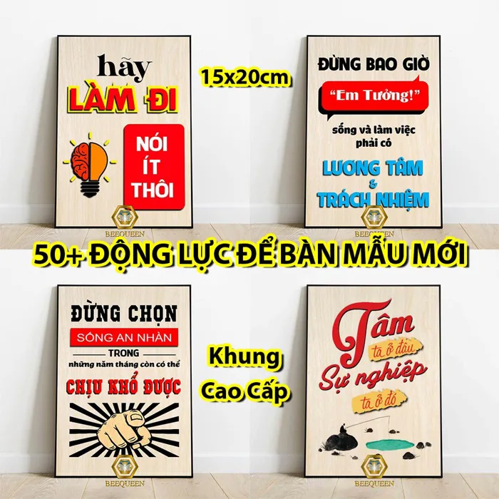 50+ Tranh Slogan Tạo Động Lực Để Bàn Đóng Khung Cao Cấp Trang Trí Bàn Làm  Việc Văn Phòng Khổ 15x20cm