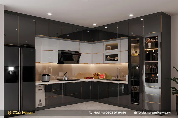 22+ Mẫu tủ bếp Inox 304 cánh kính cao cấp - Báo Giá 2026