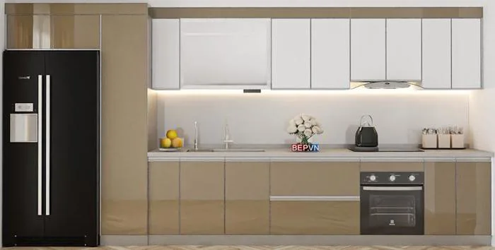 Tủ Bếp Inox Cánh Kính: Báo Giá & Mẫu tủ nhà anh Đức