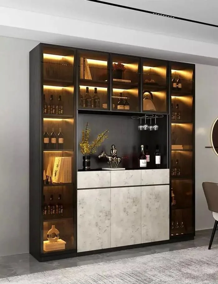 Tủ rượu đẹp trang trí phòng khách - TR 26