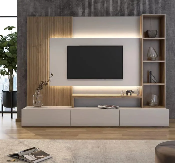 Lắp Đặt, Decor Tủ Kệ Gỗ Tivi Phòng Khách Sao Cho Đẹp, Hợp Phong Thủy?