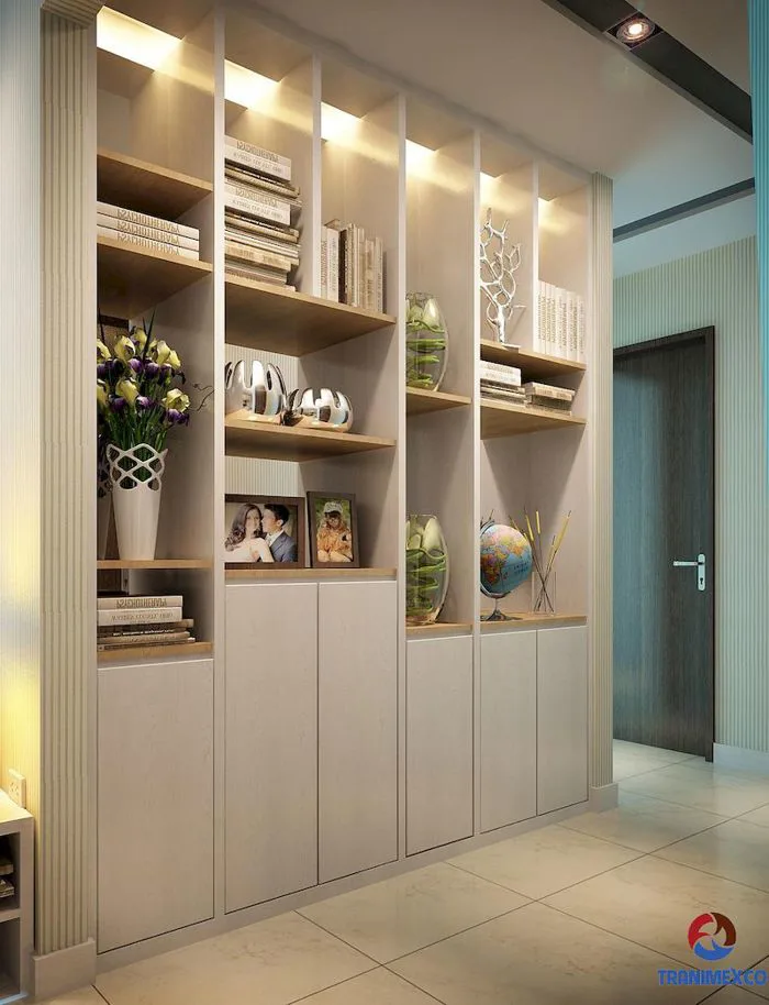Top #63 Mẫu tủ trang trí phòng khách đẹp - Sang trọng 2026