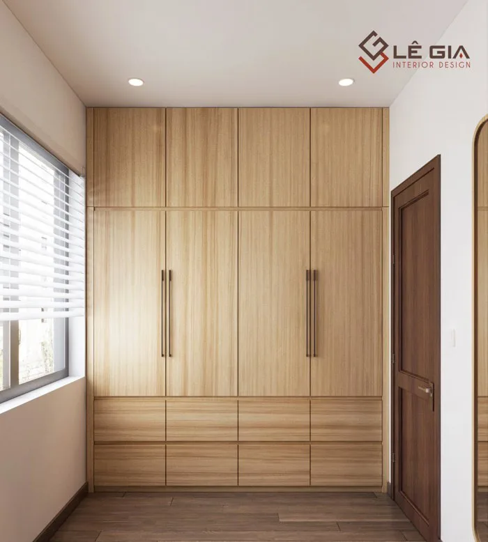 Mẫu Tủ Quần Áo Âm Tường Đẹp Hiện Đại Gỗ Công Nghiệp Cao Cấp: LG-TQA256