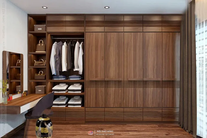 6 mẫu tủ quần áo âm tường đẹp, sang trọng, hiện đại nhất