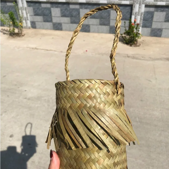 Túi cói, giỏ cỏ bàng, giỏ đệm, túi đan thủ công decor, cắm hoa trang trí,  giỏ lát thủ công, túi xách bình nước | Shopee Việt Nam