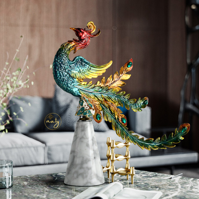 Tượng Trang Trí Để Bàn Long Phụng Trình Tường - Decor Trang Trí