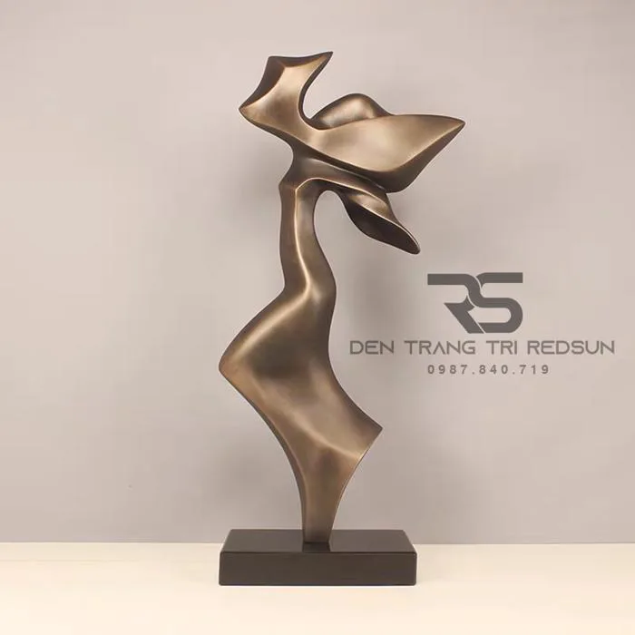 Đồ Trang Trí Nghệ Thuật Phòng Khách, Phòng Ngủ, Phòng Ăn Điêu Khắc Mô Hình  Người Trừu Tượng DDC-011 Dáng C | Đèn & Nội thất Trang Trí REDSUN