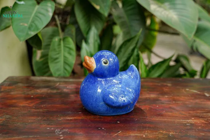 Tượng Thú Gốm Vịt Donald, Tượng Gốm Nam Bộ, Decor, Quà Tặng Bạn Bè.