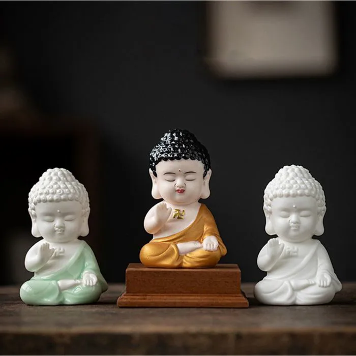 Tượng Phật Như Lai Size Nhỏ Gốm Sứ - Decor Phong Thủy An Yên