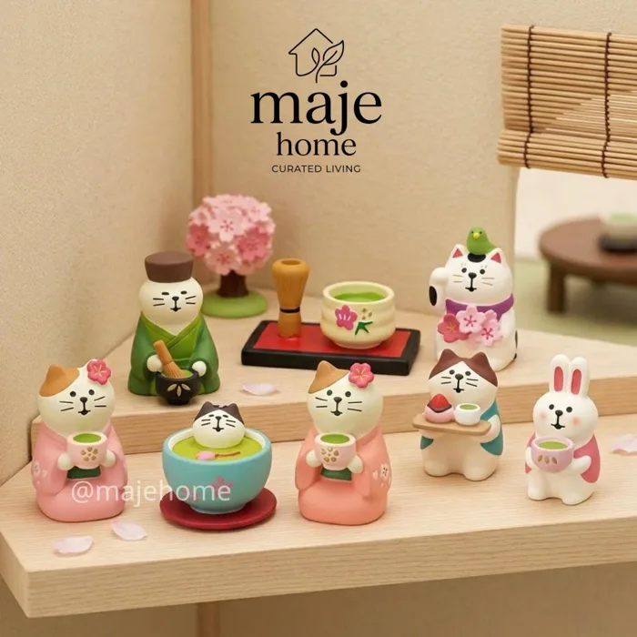 Tượng mèo zakka mini decor. Tượng mèo trang trí góc matcha bàn làm việc kệ  sách phong cách nhật bản - Majehome | Shopee Việt Nam