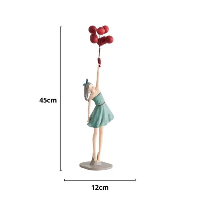 Tượng Cô Gái Decor Mini Cầm Bóng | Góc Nhà - Kitchenware