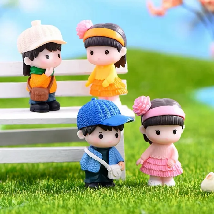 Set tượng mini cặp đôi dễ thương trang trí – decor tiểu cảnh, bàn học, kệ  sách | Shopee Việt Nam