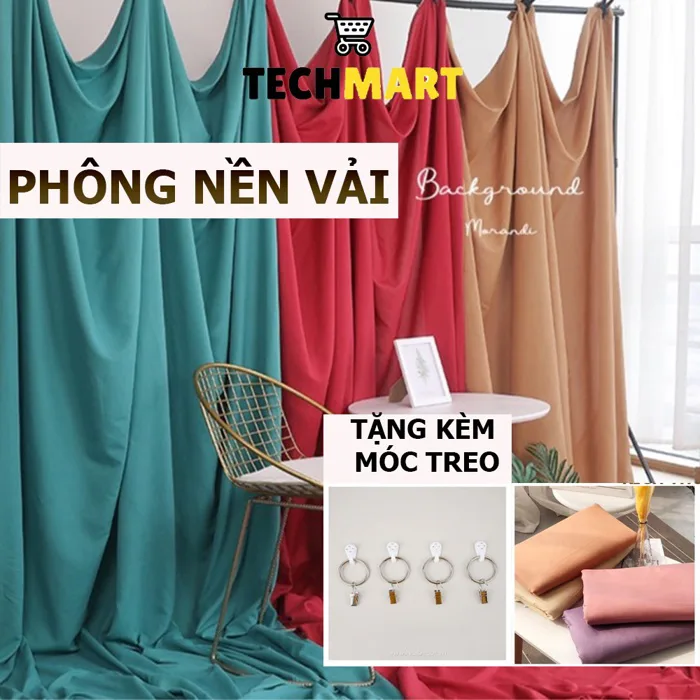 Vải chụp ảnh, phông nền background backdrop decor chụp ảnh studio, lookbook  livestream [nhiều kích thước + tặng móc] | Shopee Việt Nam