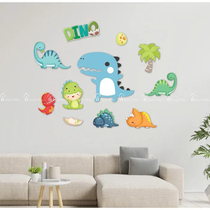 Set tranh dán tường gỗ decor trang trí phòng trường lớp mầm non, quà tặng cho bé [Kèm băng dính] | Shopee Việt Nam